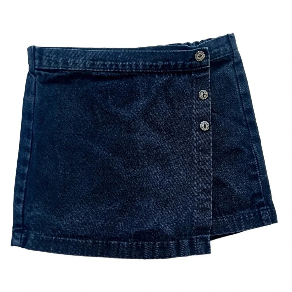 Vintage‎ 90’s Sostanza Black Denim Mini Skirt